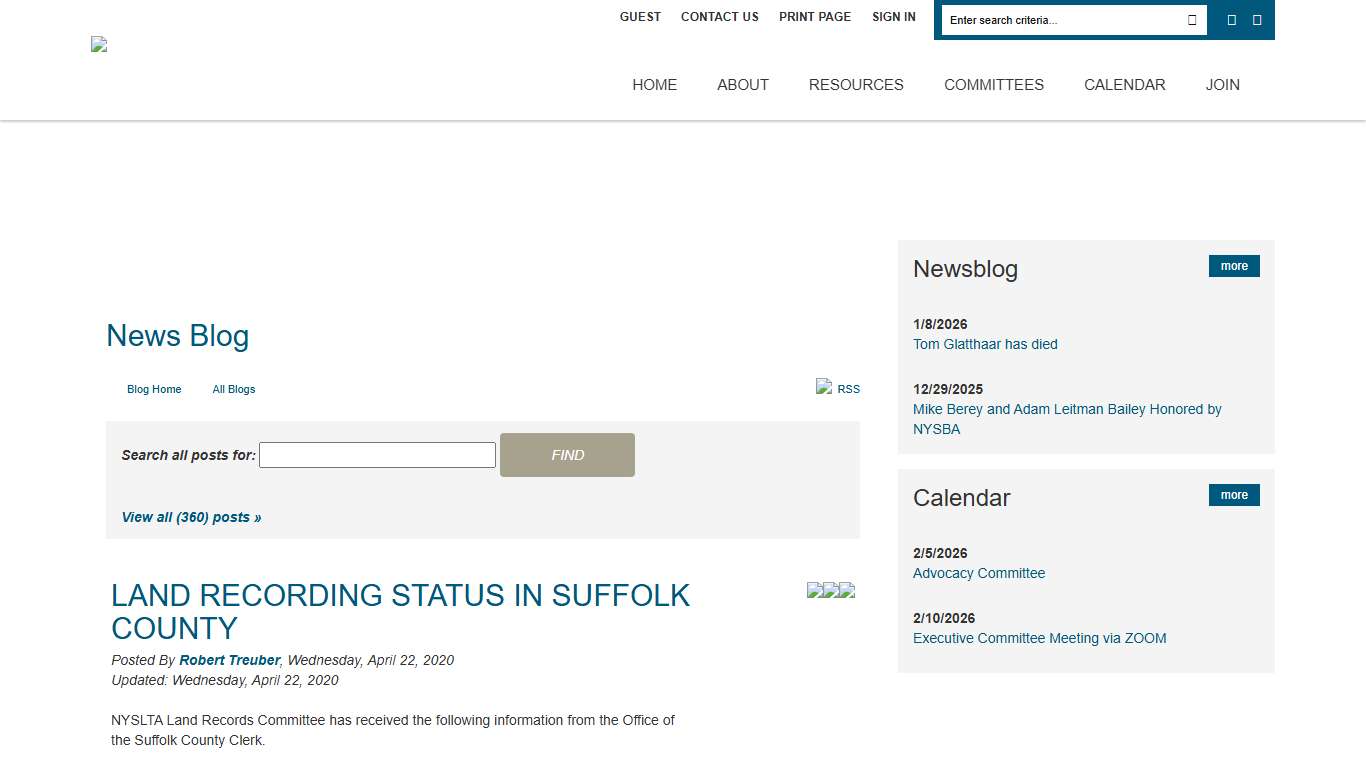 Land Recording Status in Suffolk County - New York State Land Title Association